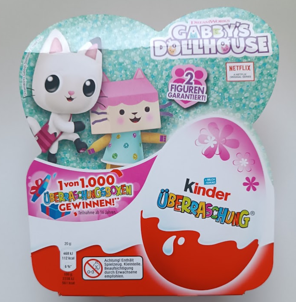 Ferrero Kinder Überraschung Classic-Ei 'Gabby´s Dollhouse' 4er Pack