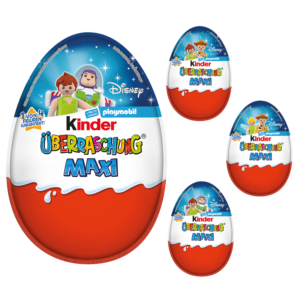Ferrero Kinder Überraschung Maxi Classic-Ei 'Playmobil' 100g / 3.52 oz