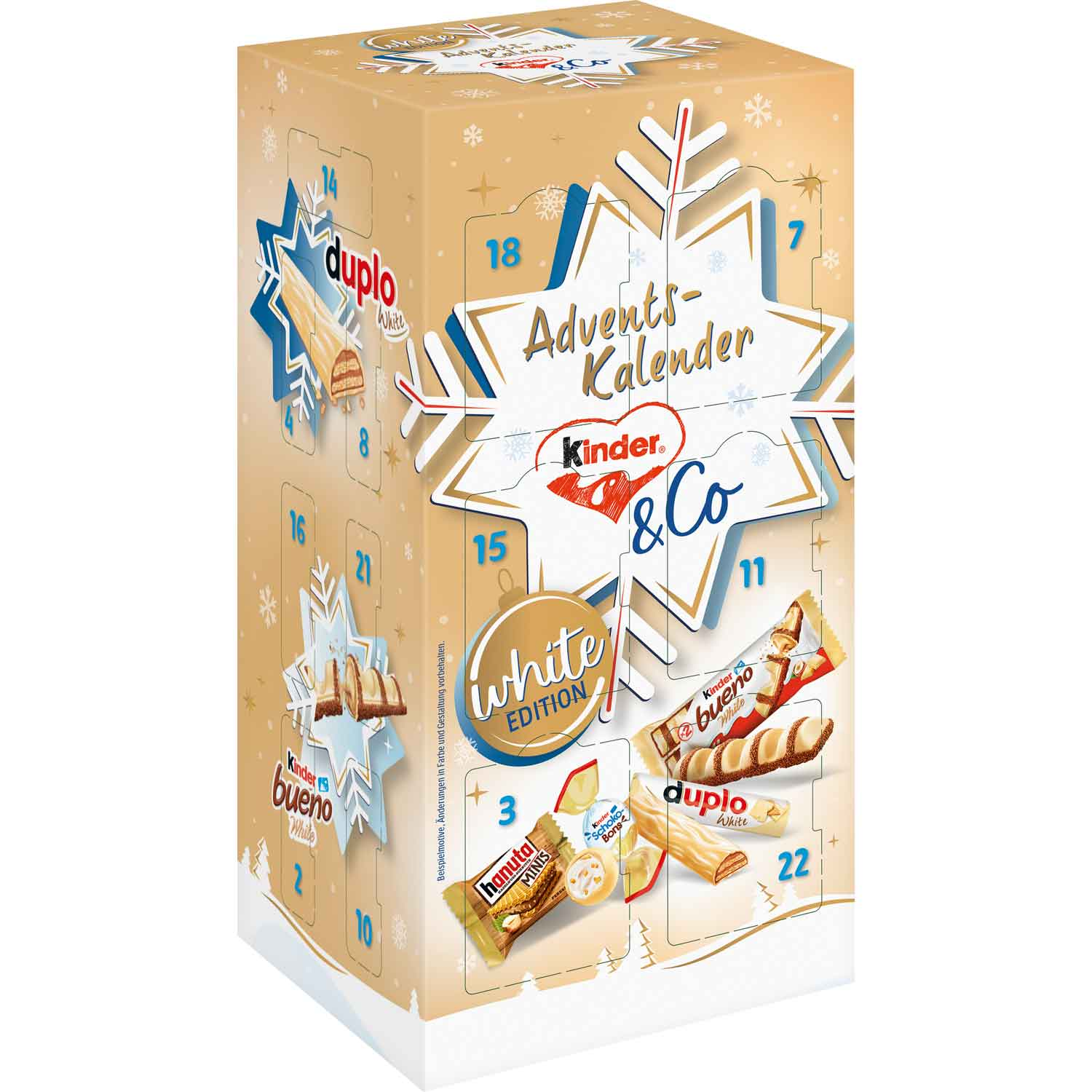 Ferrero Kids & Co. Calendario de Adviento Edición Blanca 263g / 9.27oz