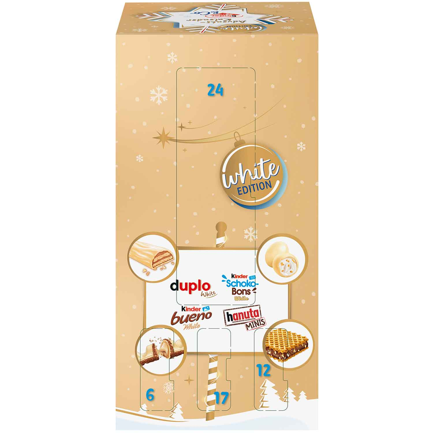 Calendário do Advento Ferrero Kids & Co. Calendário do Advento Edição Branca 263g / 9.27oz