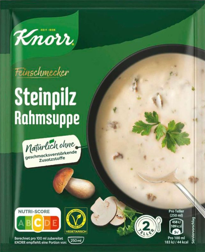 Zuppa di funghi porcini Knorr gourmet