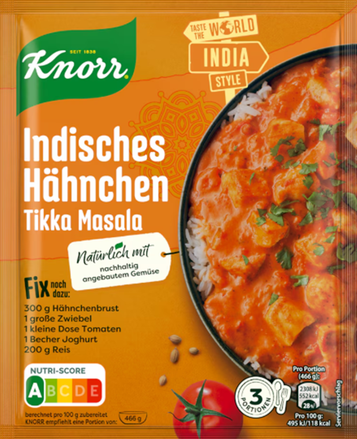 Knorr Fix für Indisches Hähnchen Tikka Masala 36g / 1.26oz