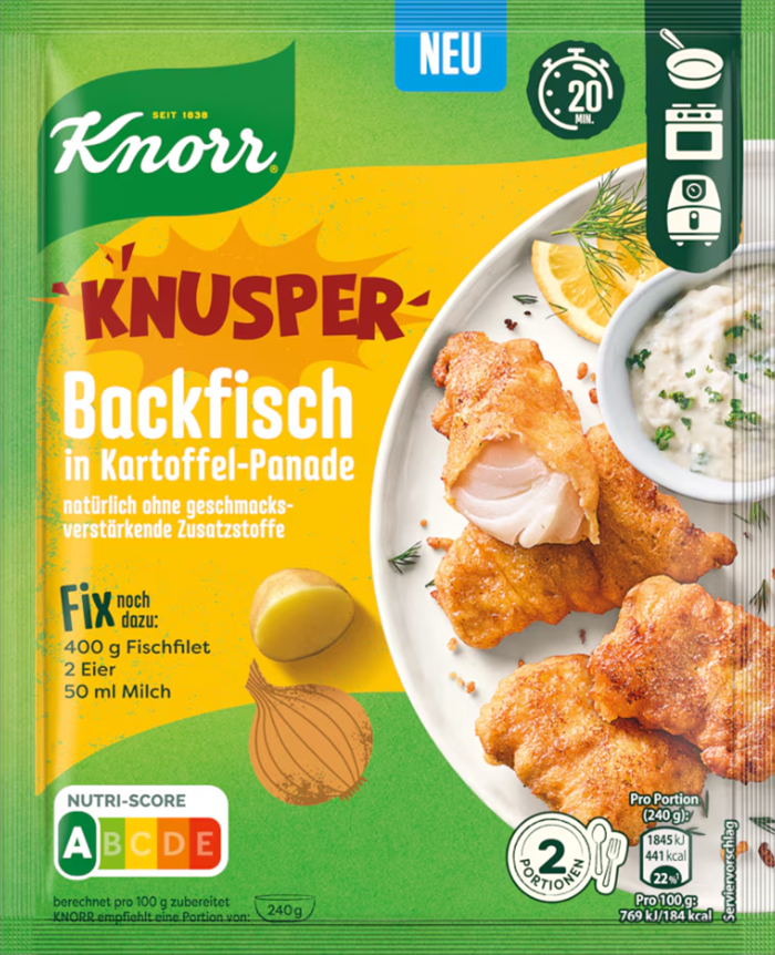 Knorr Fix für Knusper Backfisch in Kartoffel-Panade 56g / 1.97oz