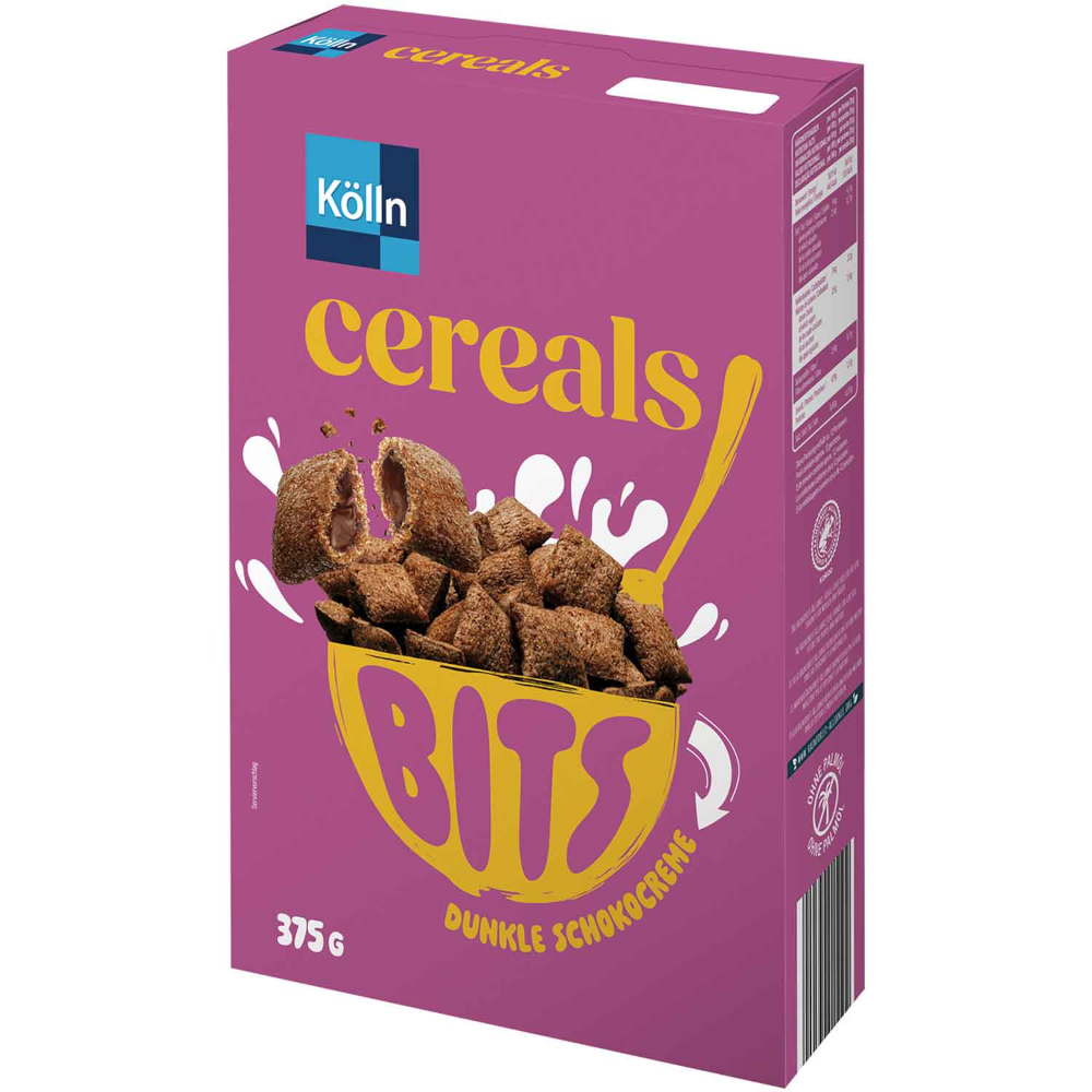 Kölln Cereals Bits Crema de Chocolate Negro 375g / 13.22oz