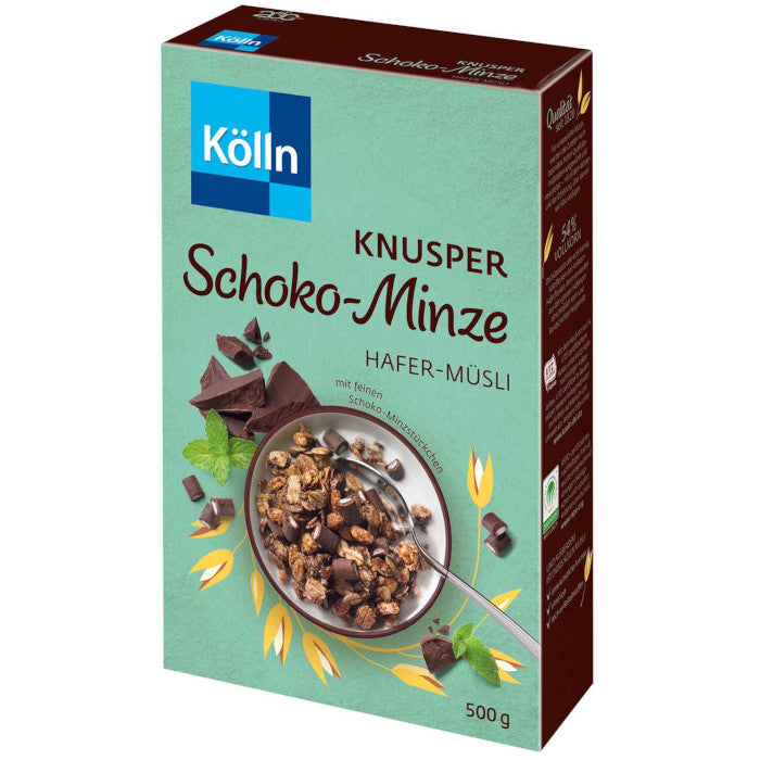 Kölln Knusper Schoko Minze Hafer-Müsli 500g / 17.63oz
