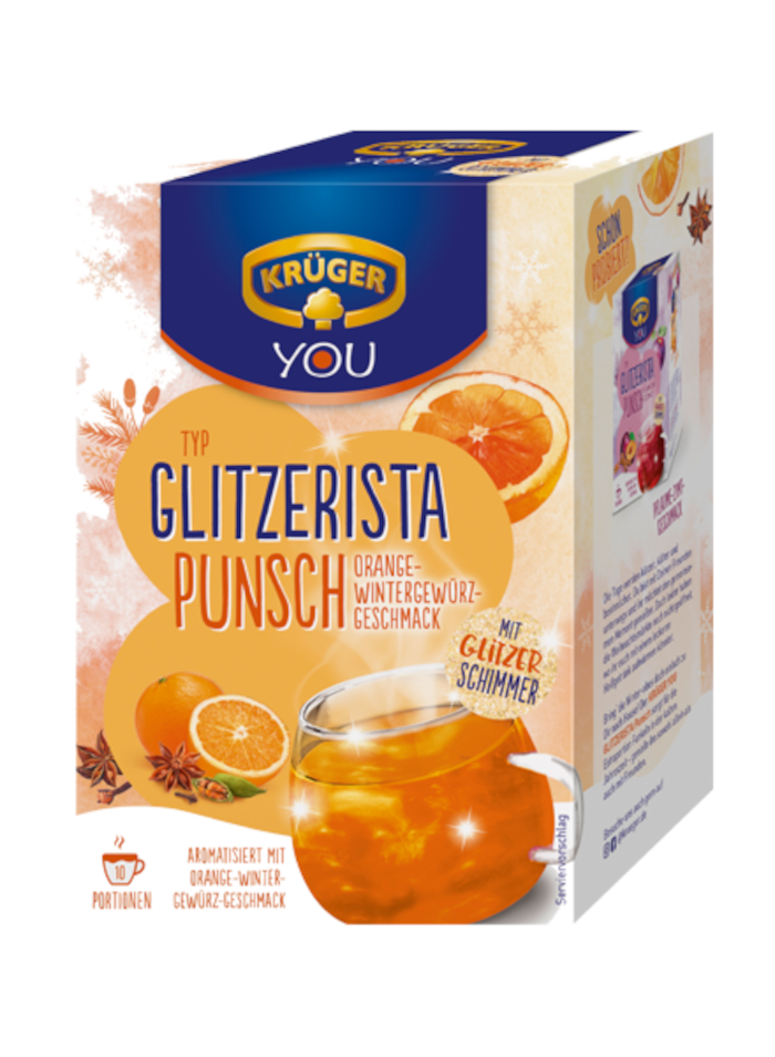 KRÜGER YOU Glitterista Punch Naranja Especias de Invierno 200g