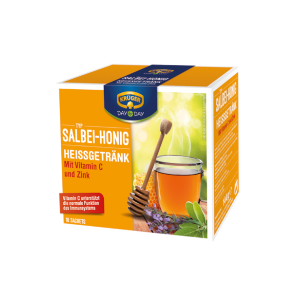 KRÜGER DAY by DAY Hot Drink Sage &amp; Honey 160g / 5.64oz
