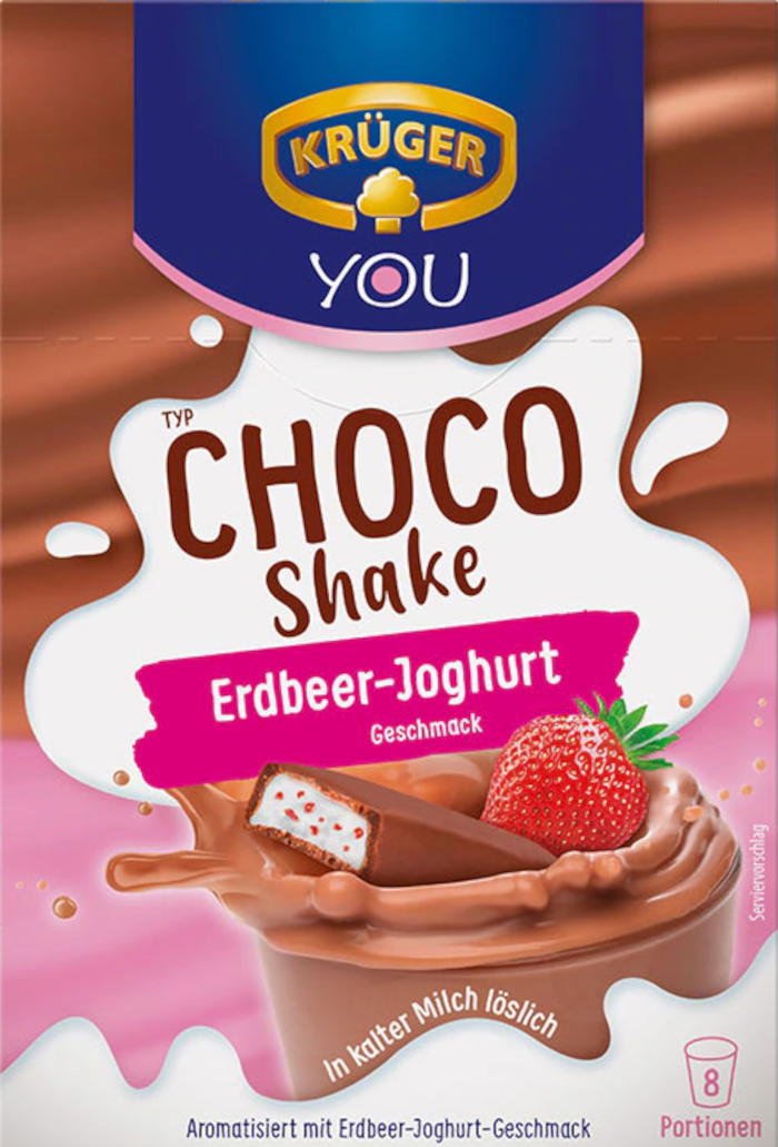 KRÜGER YOU Choco Shake Erdbeer-Joghurt 144g