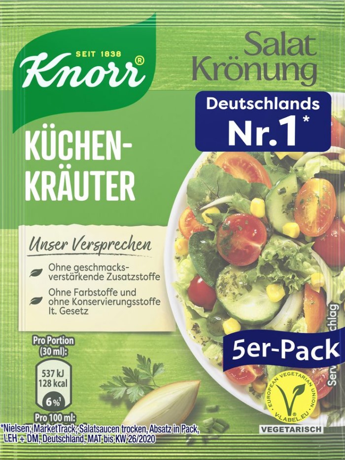 Knorr Salatkrönung Paquete de las 14 variedades en un solo paquete