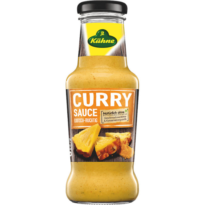 Kühne Gourmet Curry Sauce exotisch-fruchtig 250ml / 8.45 fl. oz.
