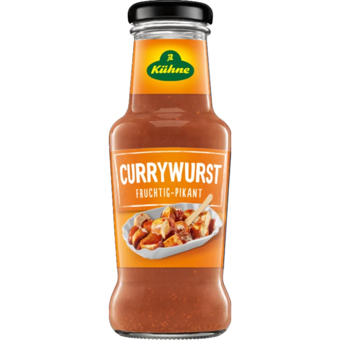 Kühne Gourmet Currywurst Sauce Fruchtig-Pikant 250ml / 8.45 fl. oz.