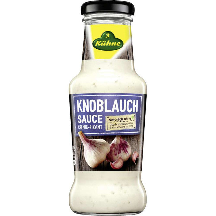 Kühne Gourmet Knoblauch Sauce cremig-pikant 250ml / 8.45 fl. oz.