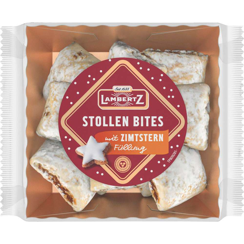 Lambertz Stollen Bites Cinnamon Star Christmas Biscuits 350g / 12.34oz