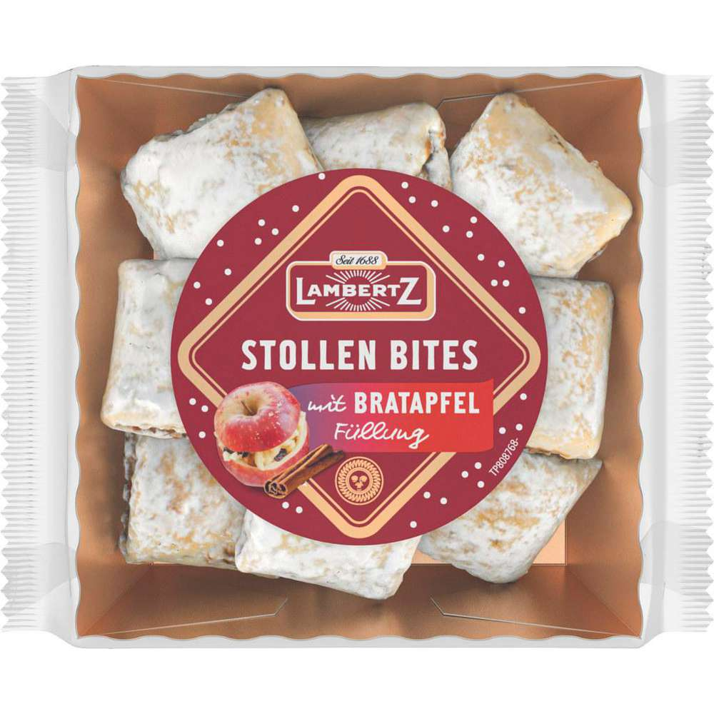 Lambertz Stollen Bites bagt æblejulekiks 350g / 12.34oz