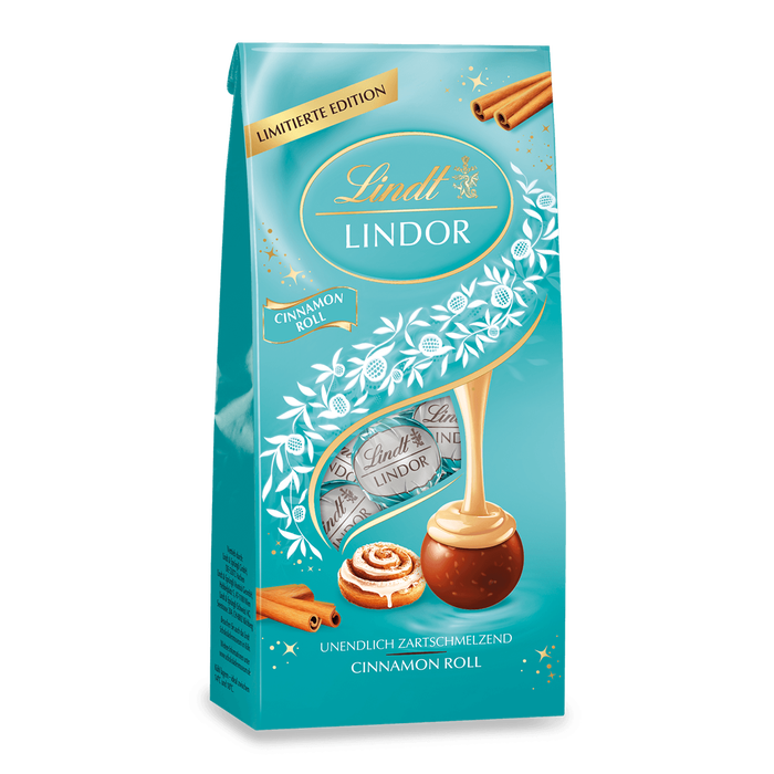 Lindt Lindor Schokoladen Kugeln Cinnamon Roll 100g / 3.53oz