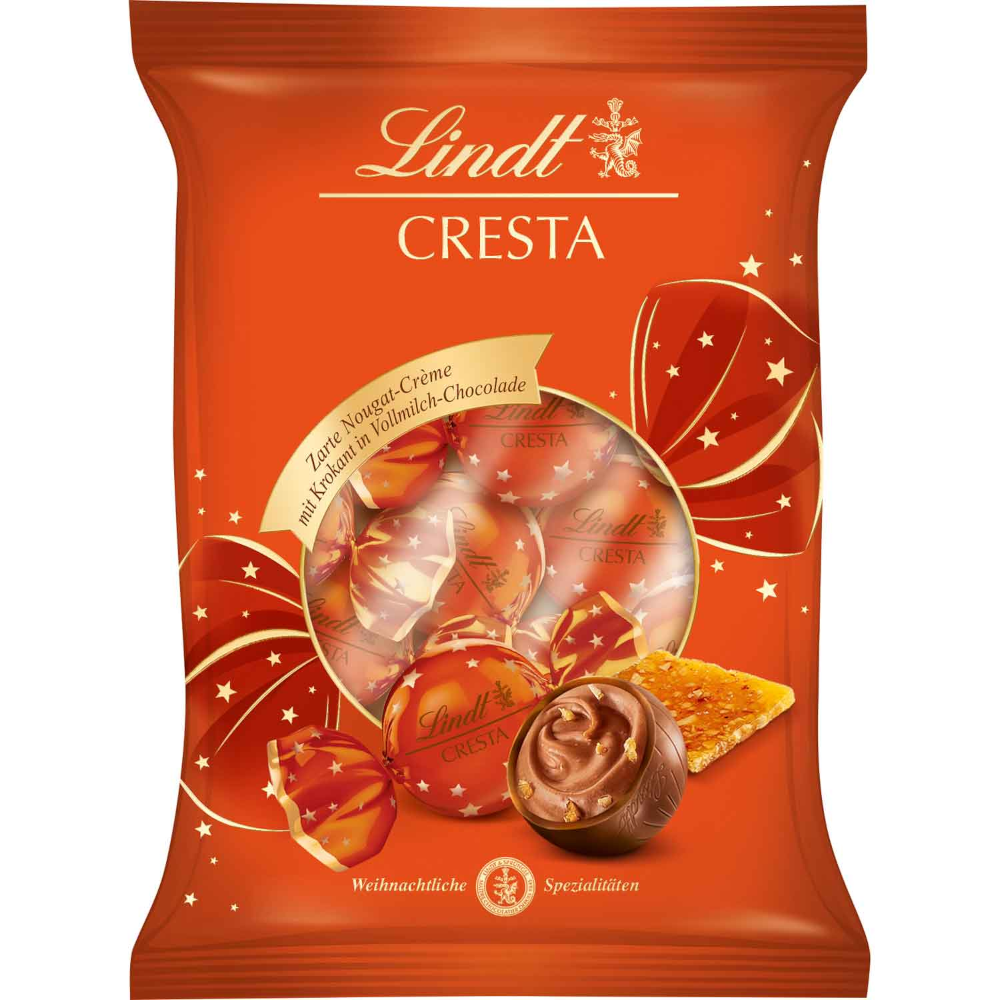 Lindt Cresta Kugeln mit Nougat und Krokant 101g / 3.56 oz