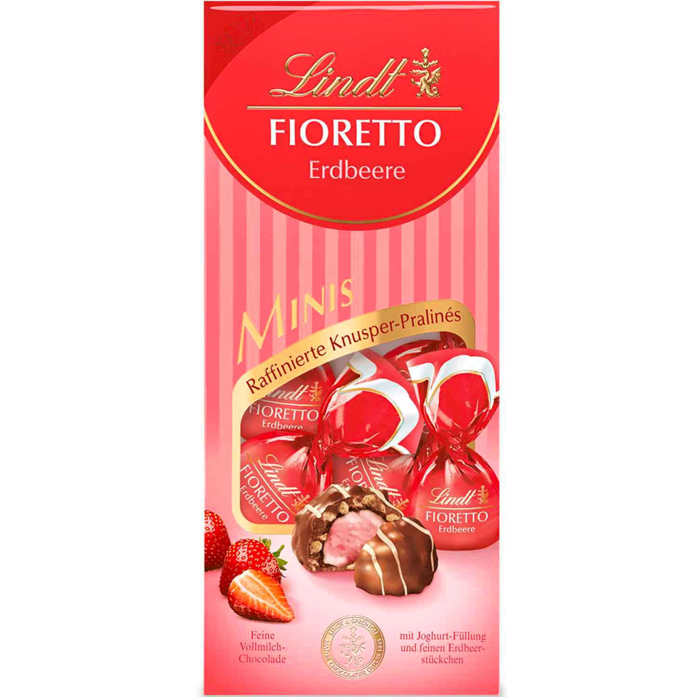 Lindt Fioretto Aardbei Mini-chocolaatjes 115g / 4.05oz