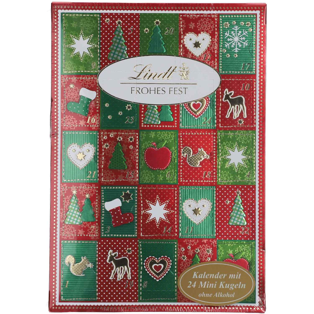 Lindt Frohes Fest Mini Tisch Adventskalender 115g / 4.05oz