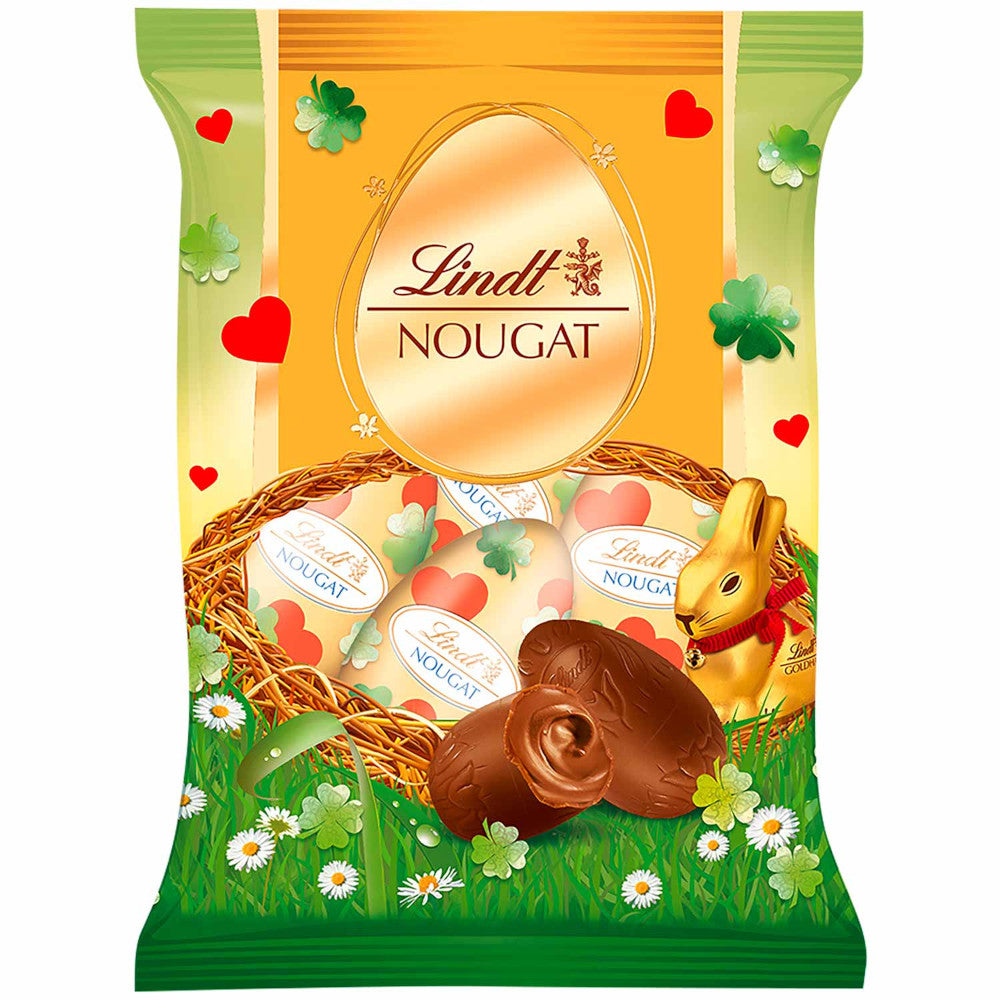 Lindt Glücksbringer Edition Nougat Schokoladen Ostereier 90g / 3.19 oz