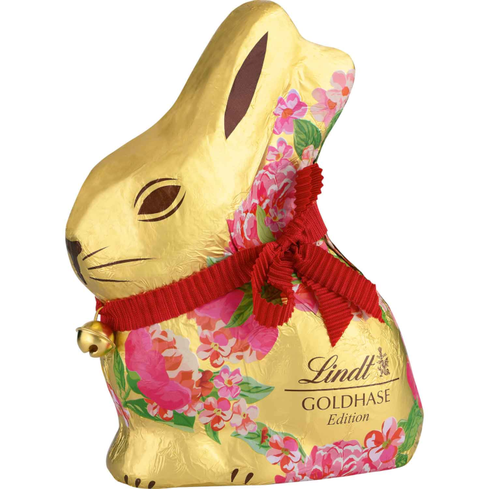 Lindt Chocolate Gold Bunny Flowers Edition Easter 100g / 3.52 oz