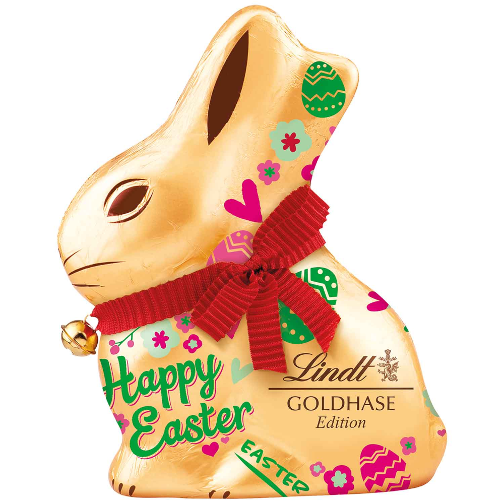 Lindt Schokoladen Goldhase "Happy Easter" Edition Ostern 100g / 3.52oz