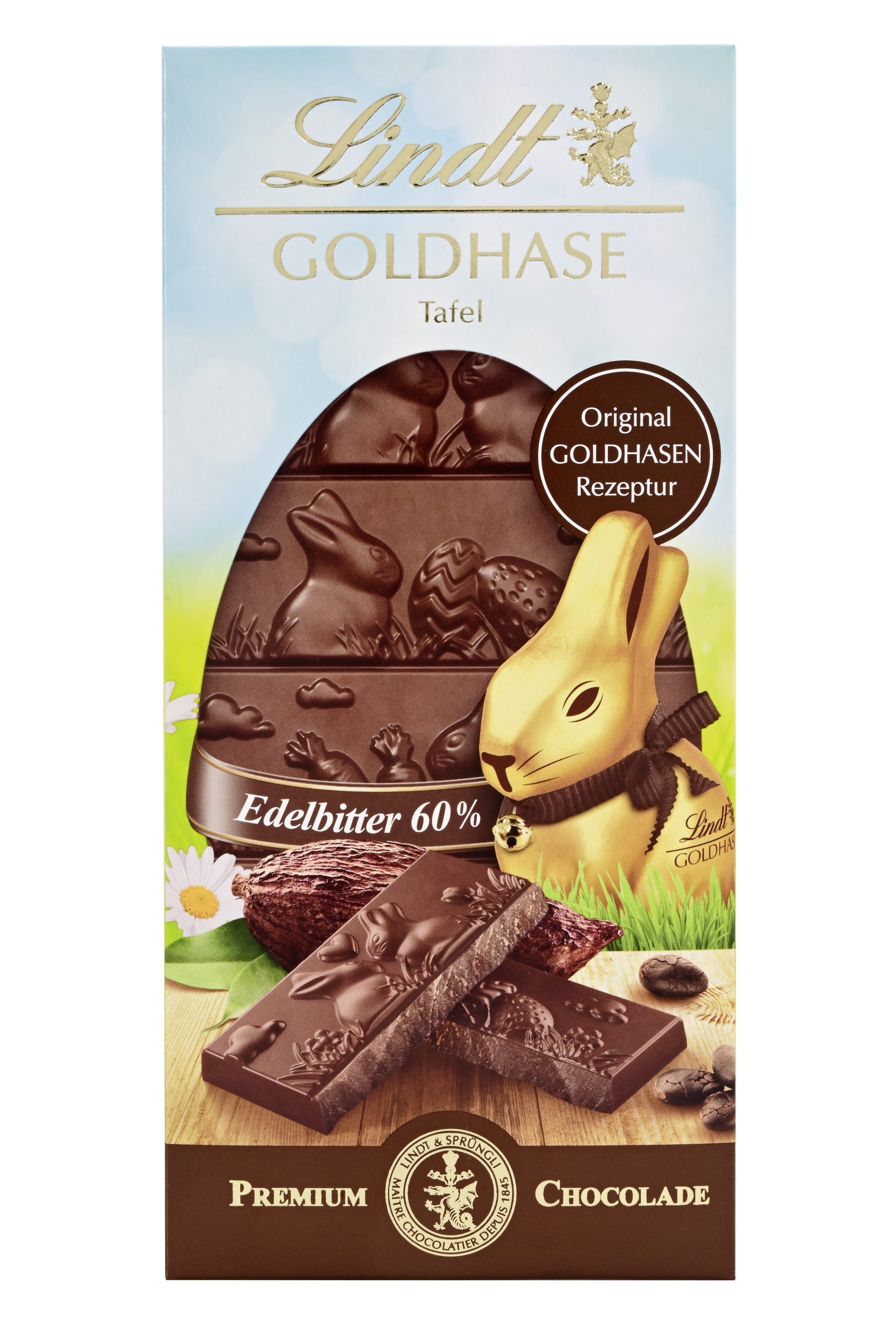Lindt Goldhase Tafel Edelbitter Schokolade Ostern 120g / 4.23oz