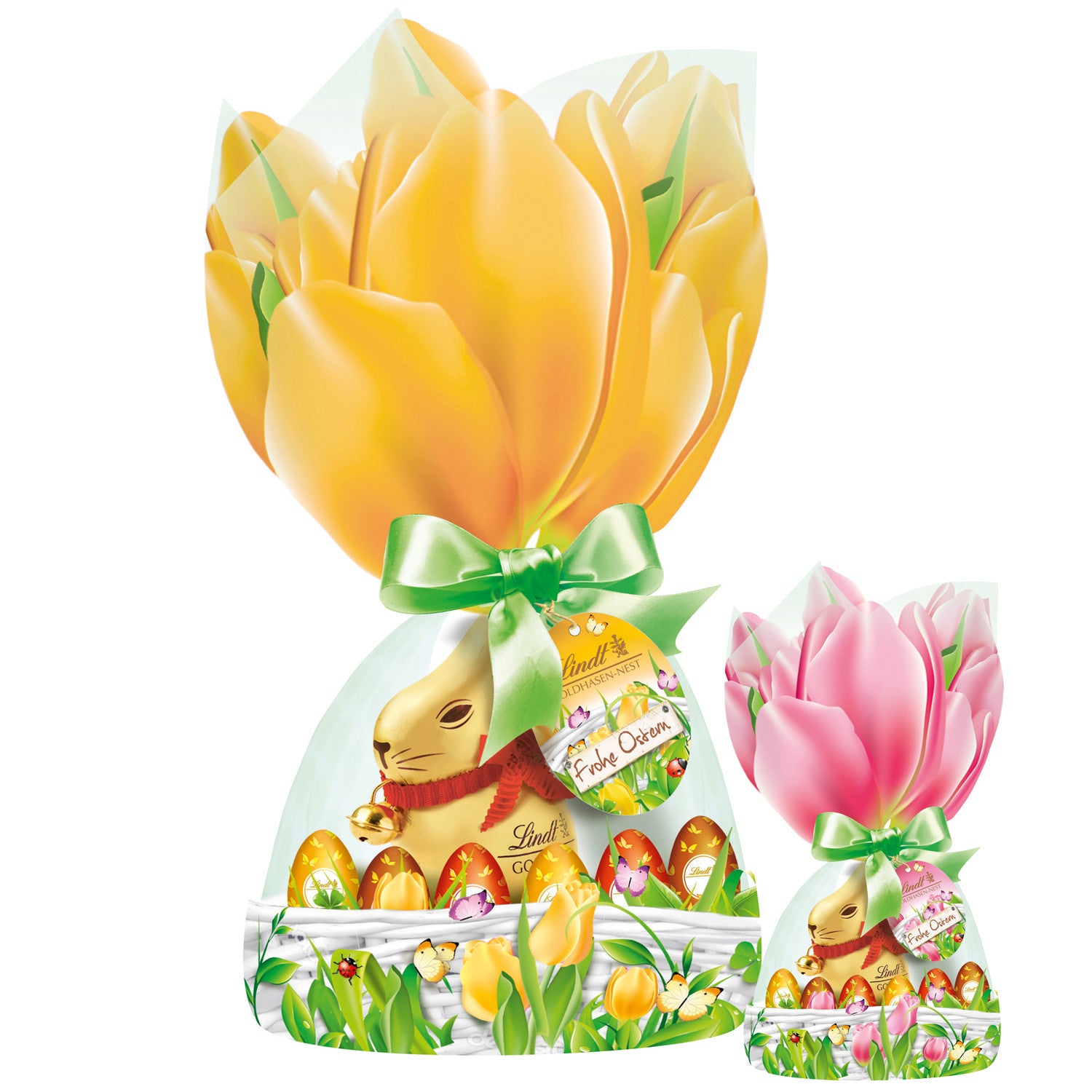 Lindt großes Hasen-Nest mit Spezialitäten Ostereier 280g / 9.87oz