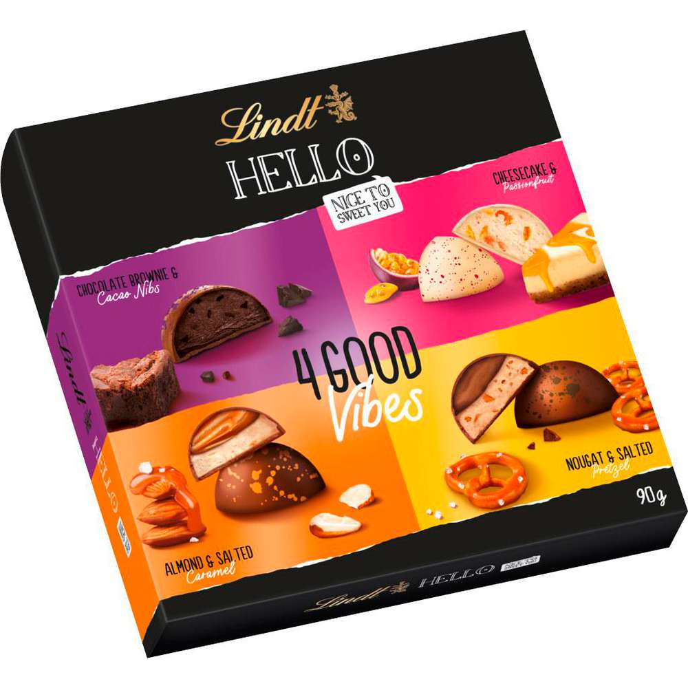 Lindt Hello 4 Good Vibes Bombones 90 g / 3,17 oz