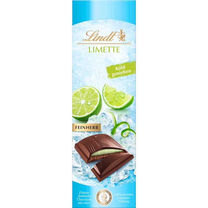 Lindt Limette Feinherb Schokoladen Tafel 100g / 3.52oz