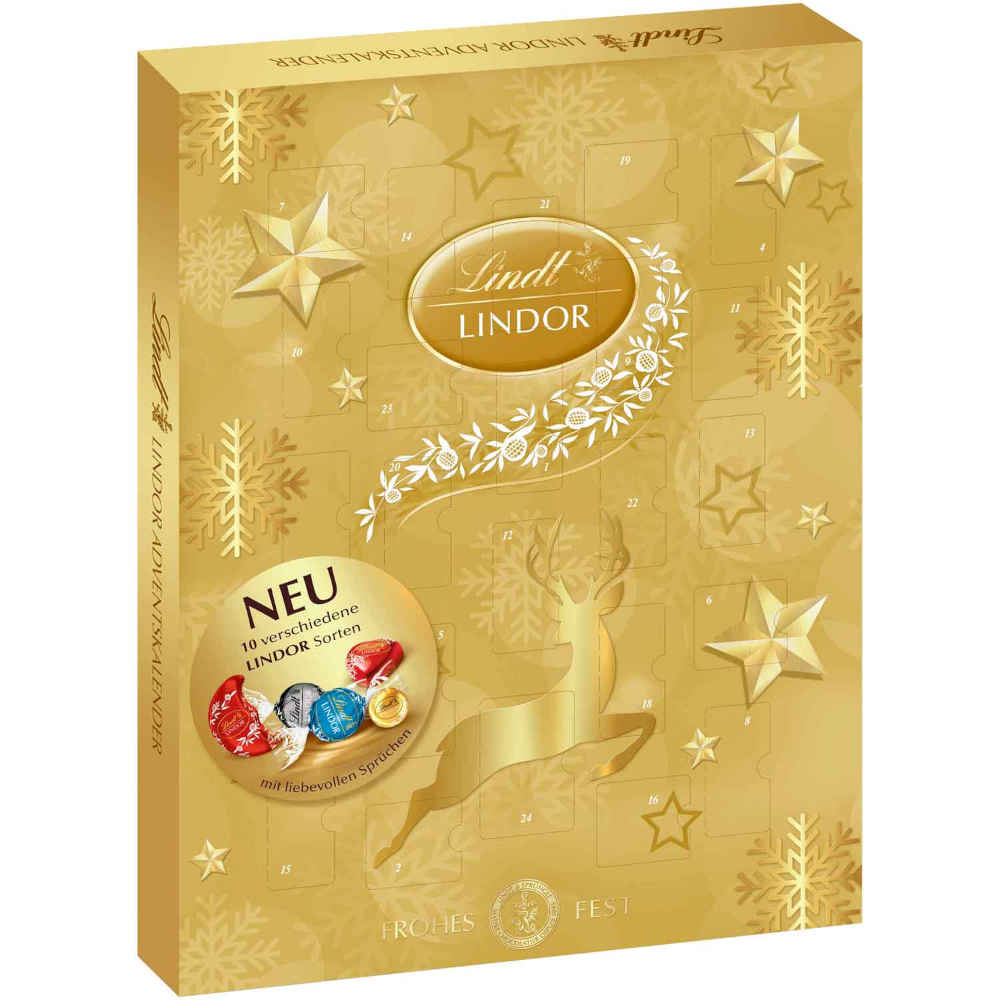 Lindt Lindor Gold Advent Calendar 290g / 10.22oz