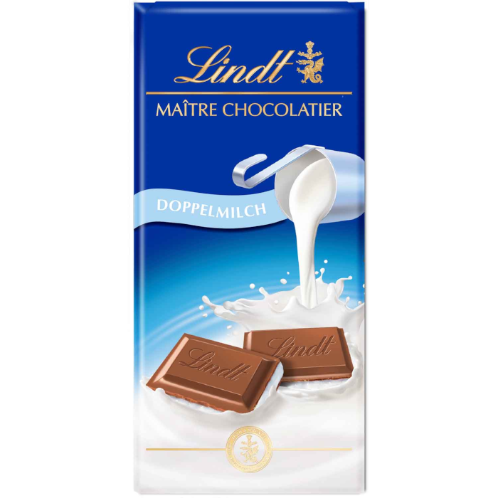 Lindt Maître Chocolatier Doppelmilch Tafel 100g / 3.52oz