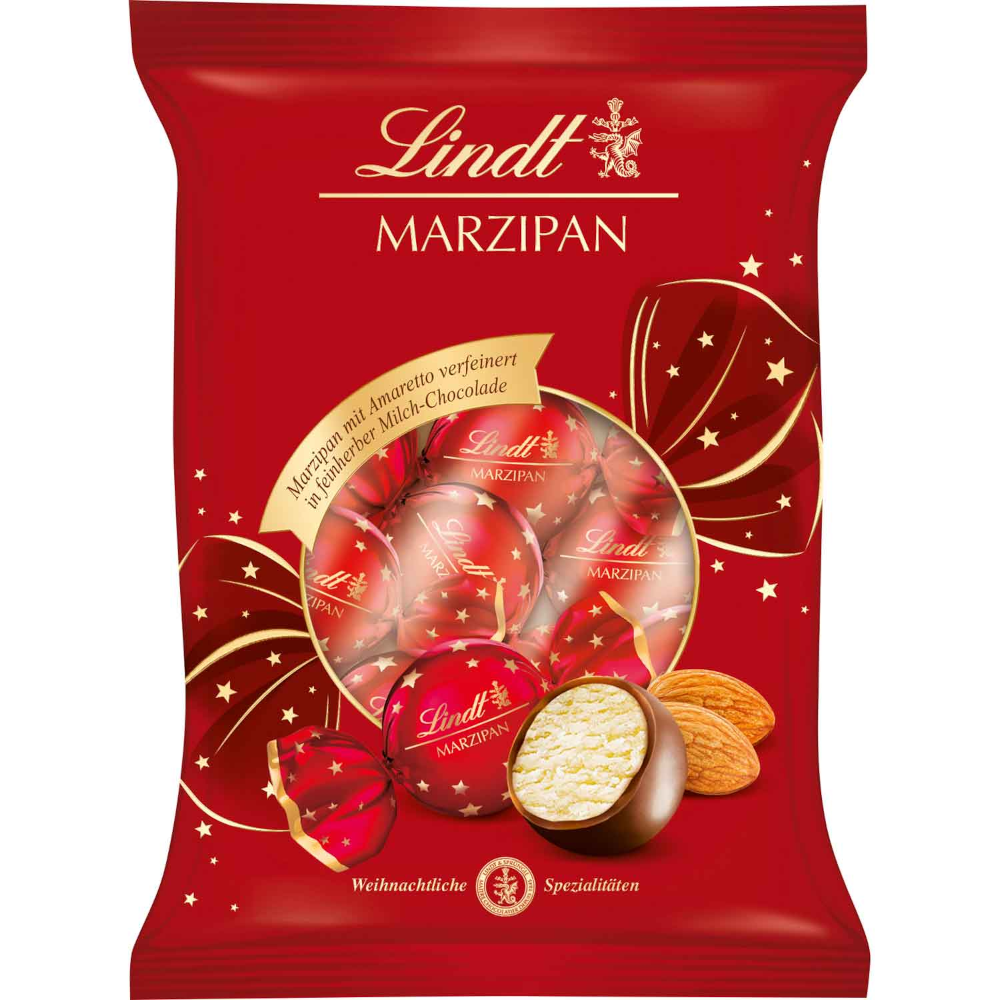 Lindt Marzipan Kugeln mit feinherber Schokolade 100g / 3.52 oz