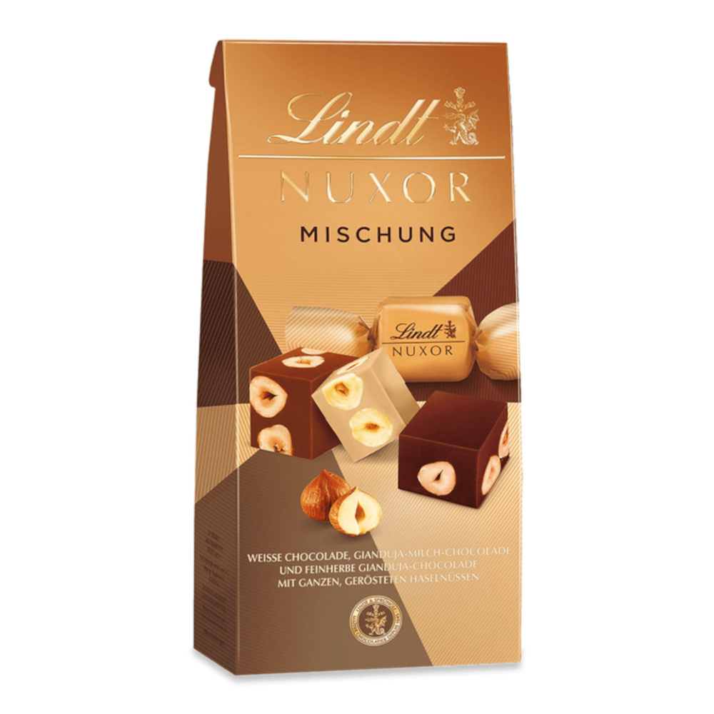 Mezcla de chocolate Lindt Nuxor Gianduja 103 g / 3,63 oz