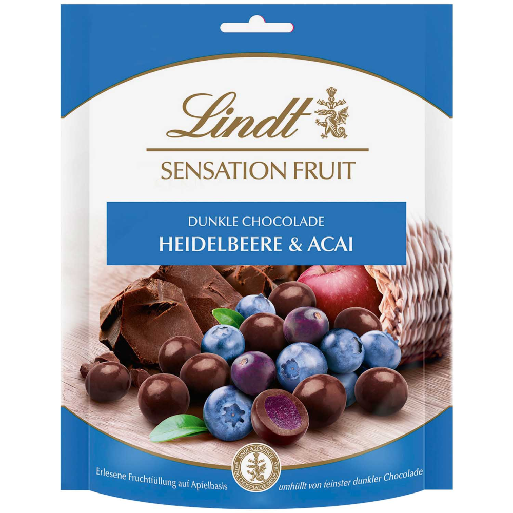 Lindt Sensation Fruit Heidelbeere & Acai 150g / 5,29oz