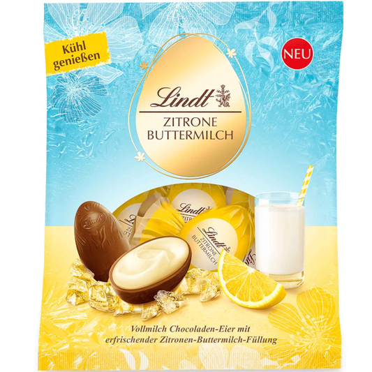 Lindt Lemon Buttermilk Chocolate Easter Eggs 85g / 2.99 oz
