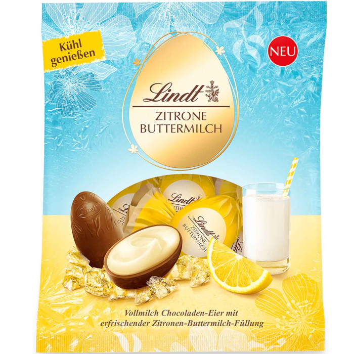 Lindt Zitrone-Buttermilch Schokoladen Ostereier 85g / 2.99 oz