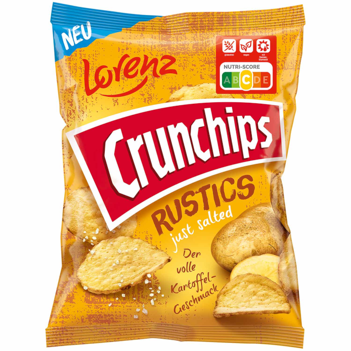 Lorenz Crunchips Rustics Just Salted Kartoffelchips 110g / 3.88oz