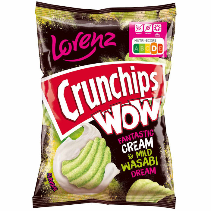 Lorenz Crunchips WOW Chips Cream & Mild Wasabi 110g / 3.88oz