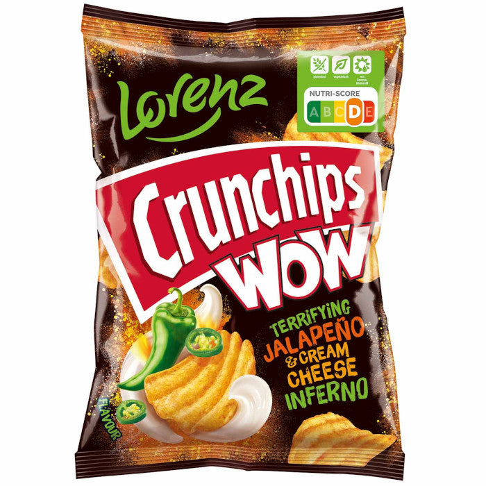 Lorenz Crunchips WOW Chips Jalapeño & Cream Cheese 110g / 3.88oz