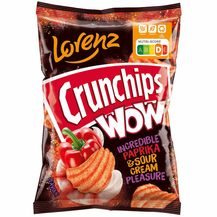 Lorenz Crunchips WOW Chips Paprika & Sour Cream 110g / 3.88oz