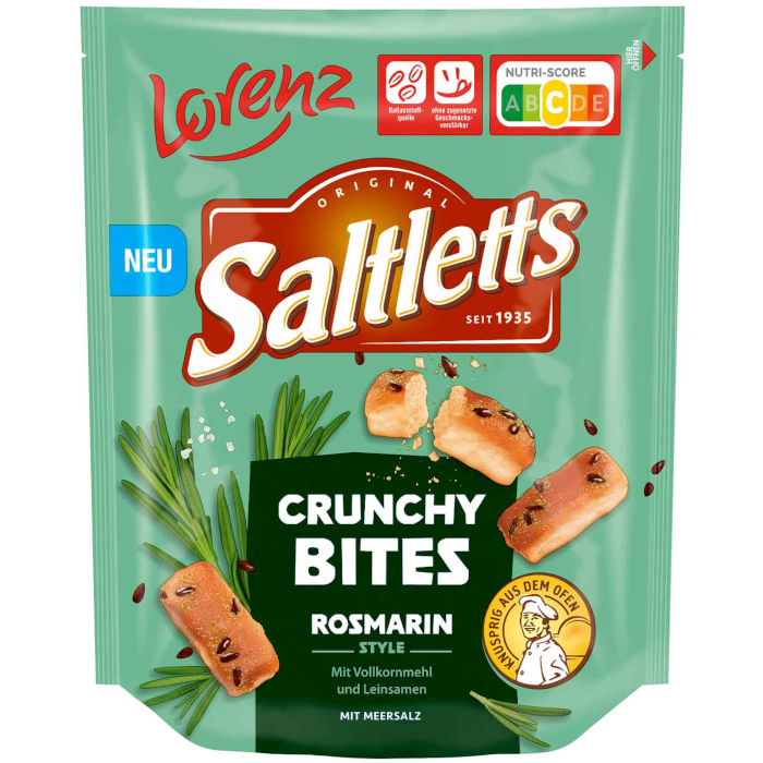 Lorenz Saltletts Crunchy Bites Rosemary Style 100g