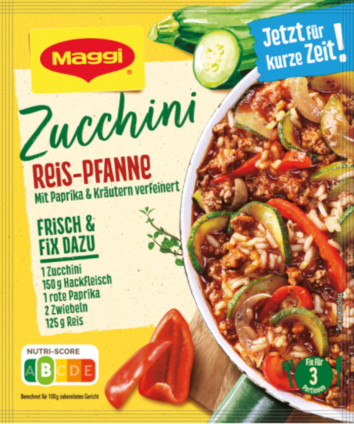 Maggi Fix für Zucchini Reis-Pfanne 34g / 1.19oz