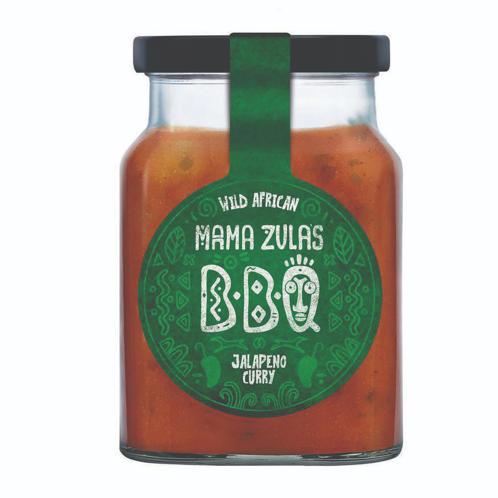 Mama Zulas Wild African Jalapeno Curry BBQ Sauce 320ml / 10.82 fl.oz.