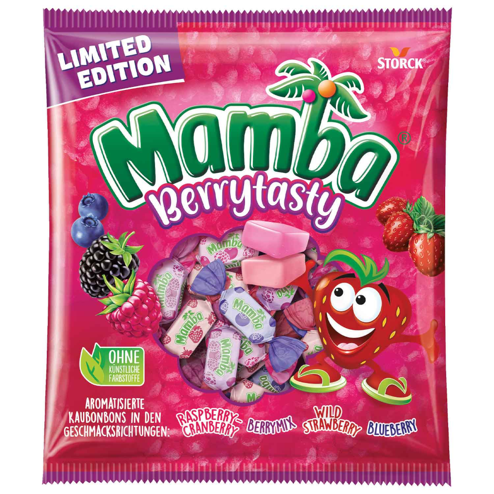 Storck Mamba Berrytasty bonbons à mâcher fruités 290g / 10.22oz