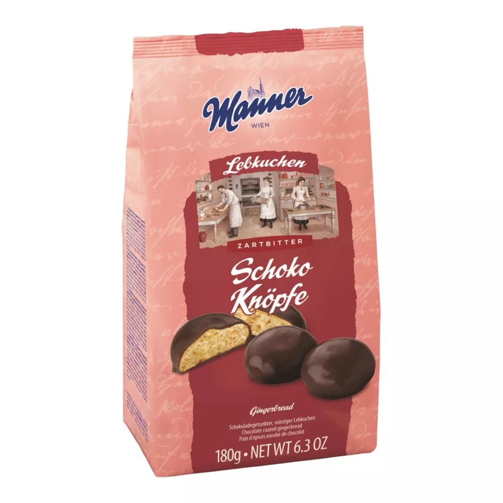 Manner Schoko Knöpfe Lebkuchen mit Schokolade 180g / 6.3oz