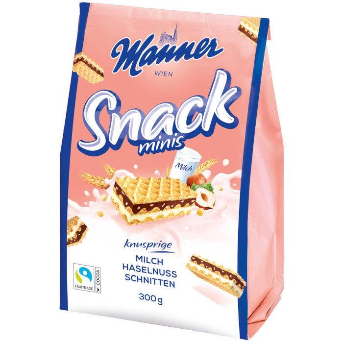 Manner Snack Minis Milch Haselnuss Schnitten 300g / 10.58oz