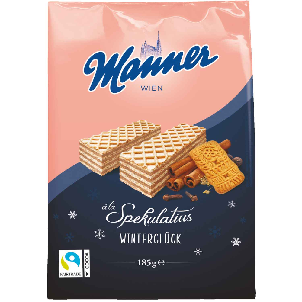 Manner Winterglück à la Spekulatius Wafer Pastries 185g / 6.52oz