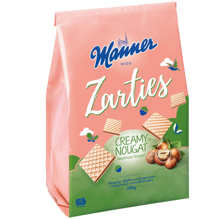 Manner Zarties Creamy Nougat Waffelgebäck 200g / 7.05oz