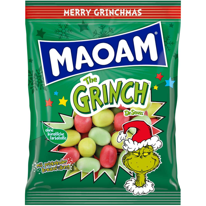 MAOAM Kracher The Grinch Chewable Candies with Effervescent Filling 175g