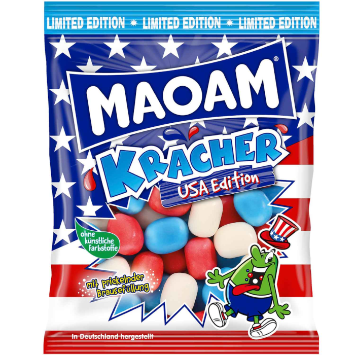 MAOAM Kracher USA Edition Kaubonbons mit Brausefüllung 200g